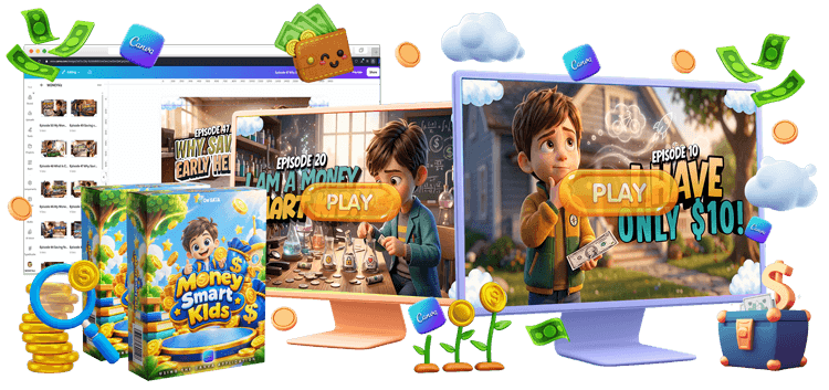 Editable Money Smart Kids Canva version