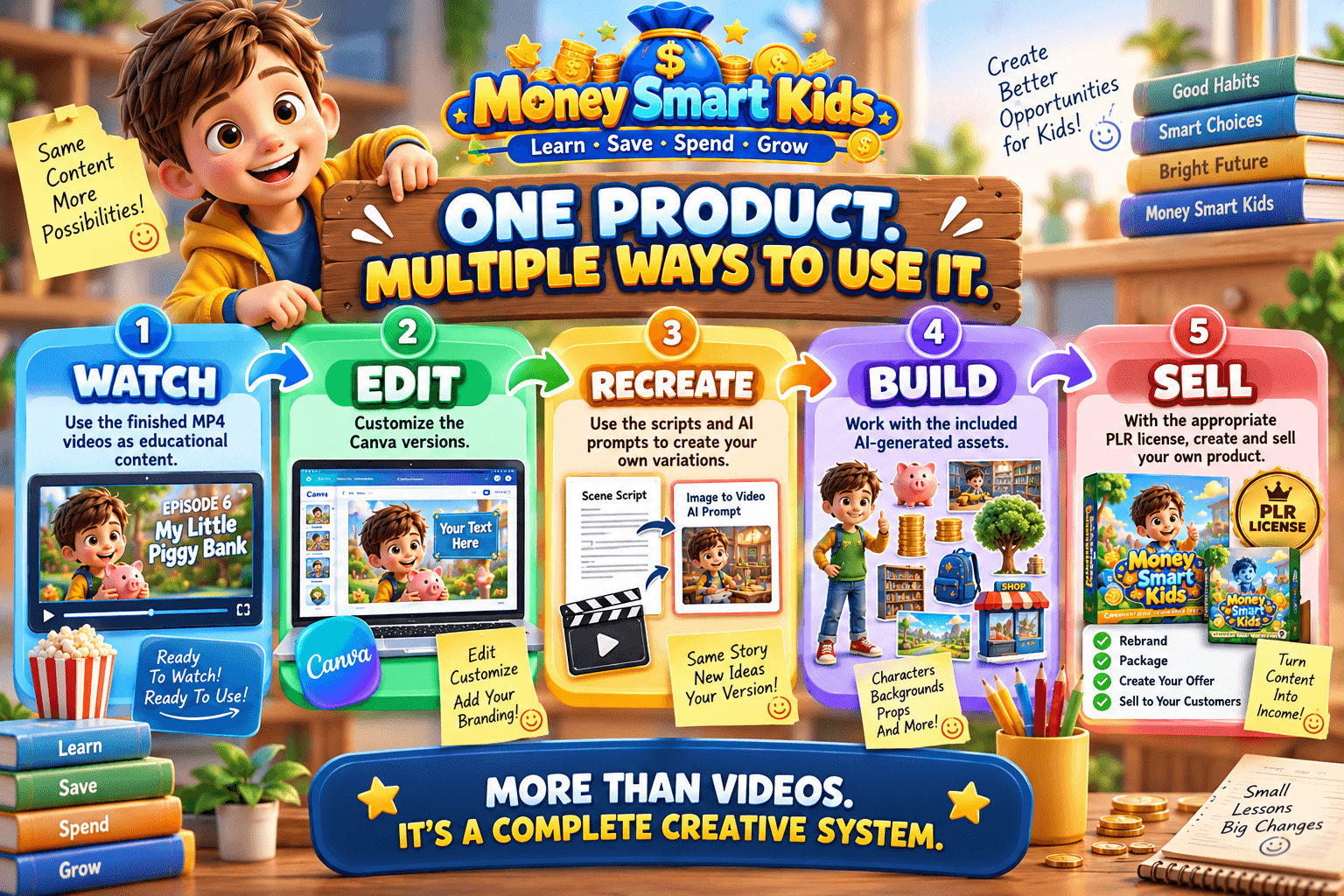 Money Smart Kids - multiple ways to use the content