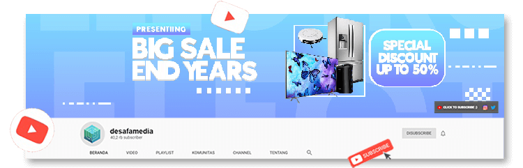 10.Electronic Store header youtube cover